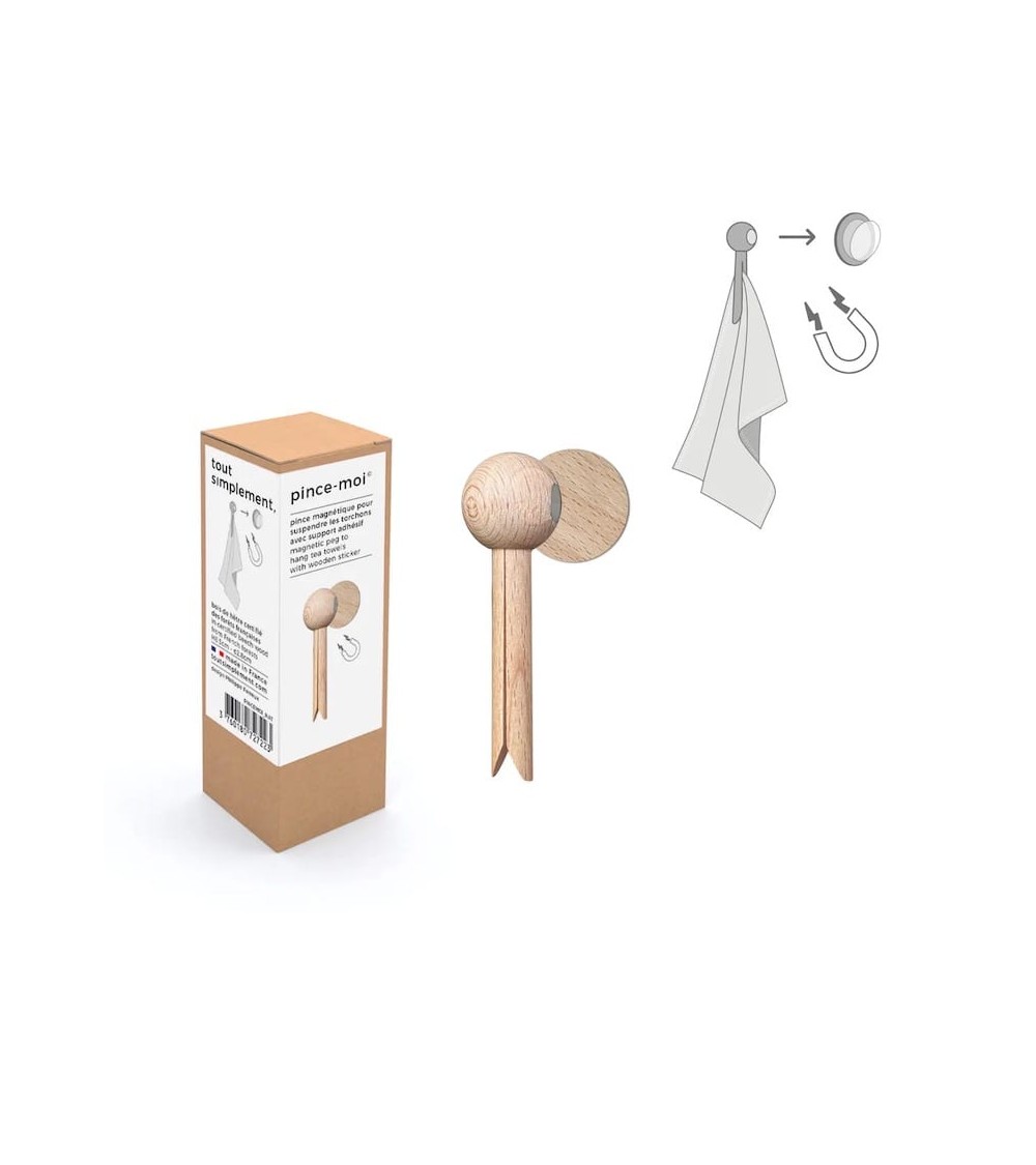 Geschirrtuchhalter aus Holz - Klemm mich doch tout simplement, geschirr küchen tücher kaufen schöne modern küchenhandtücher