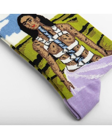 Socken - Die gebrochene Säule - Frida Kahlo Curator Socks socke kuschelsocken für damen lustig herren farbige coole socken