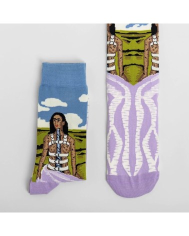 Socken - Die gebrochene Säule - Frida Kahlo Curator Socks socke kuschelsocken für damen lustig herren farbige coole socken