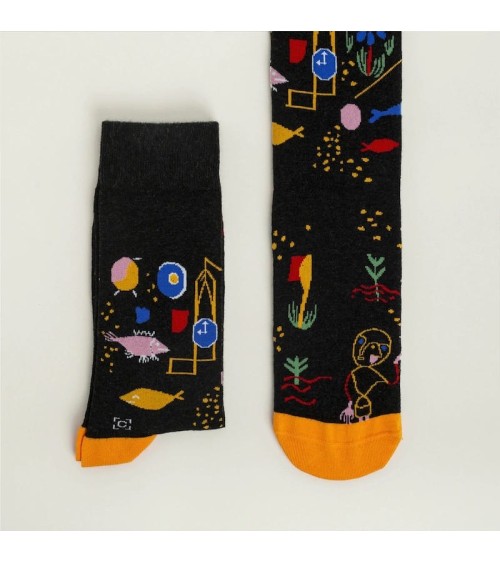 Calzini - Magia dei Pesci di Paul Klee Curator Socks calze da uomo per donna divertenti simpatici particolari