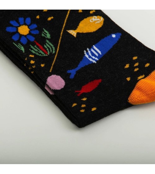 Socks - Fish Magic by Paul Klee Curator Socks funny crazy cute cool best pop socks for women men