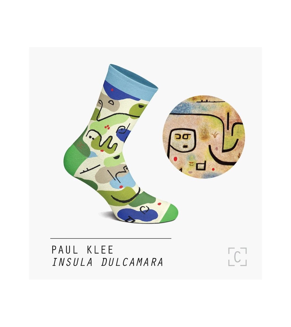 Socken - Insula Dulcamara von Paul Klee Curator Socks Socke lustige Damen Herren farbige coole socken mit motiv kaufen
