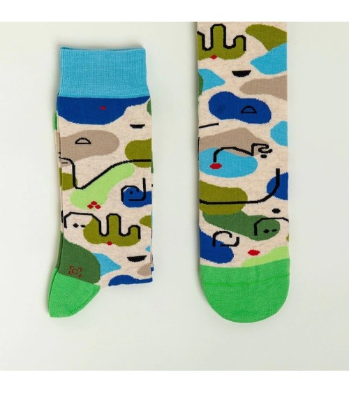 Chaussettes - Insula Dulcamara de Paul Klee Curator Socks jolies pour femme originales pour homme chausset rigolotes drole Su...