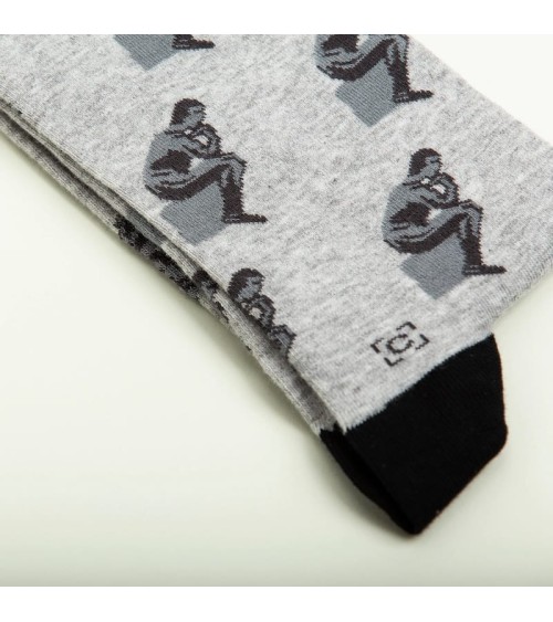 Socken - Der Denker von Rodin Curator Socks socke kuschelsocken für damen lustig herren farbige coole socken