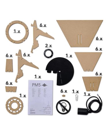 PM5 Naturale - Lampada a sospensione Van Tjalle en Jasper lampade lampadario design moderne led cucina camera soggiorno