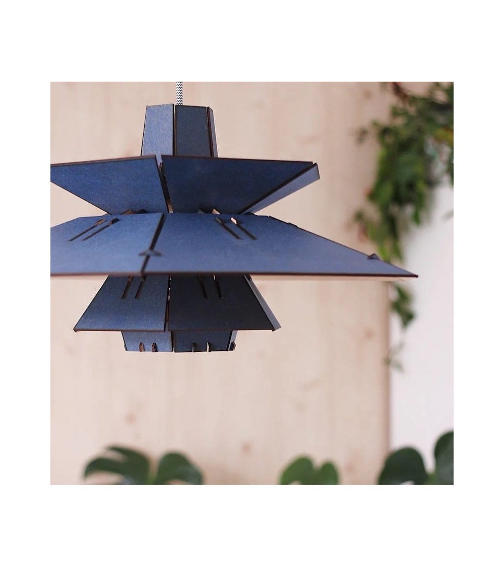 PM5 Naturel & Bleu - Lampe à suspension Van Tjalle en Jasper lampes suspendues design lustre moderne salon salle à manger cui...