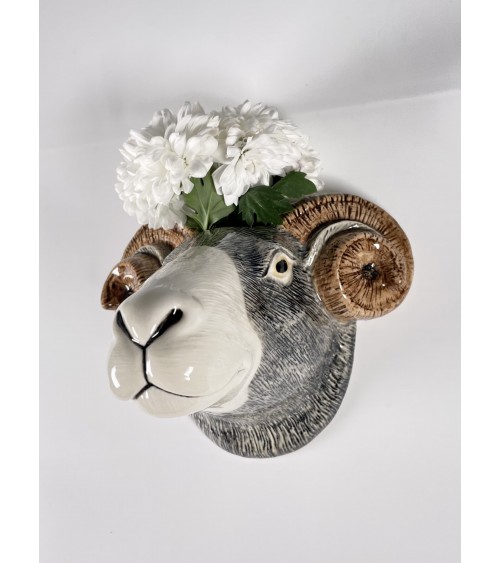 Wall Vase - Swaledale Sheep Quail Ceramics table flower living room vase kitatori switzerland