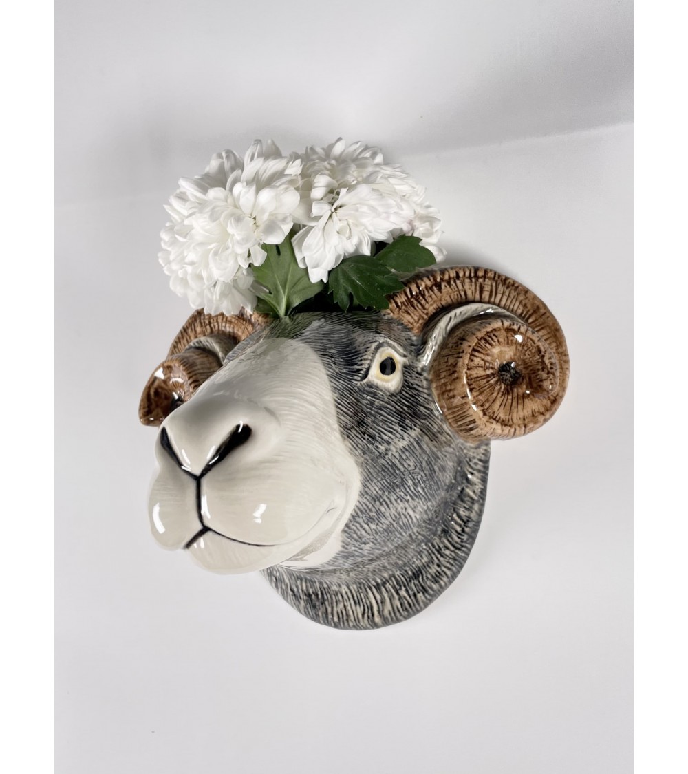 Wall Vase - Swaledale Sheep Quail Ceramics table flower living room vase kitatori switzerland Wall Vase - Swaledale Sheep Quail Ceramics table flower living room vase kitatori switzerland