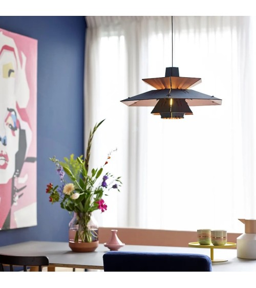 PM5 Rosa e Blu - Lampada a Sospensione Van Tjalle en Jasper lampade lampadario design moderne led cucina camera soggiorno