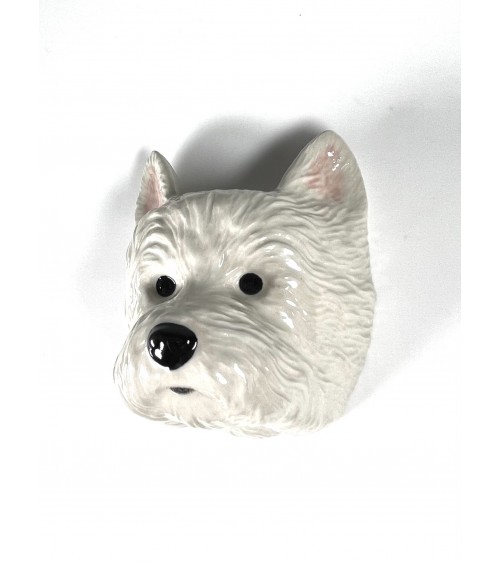 Westie - Small Dog Wall Vase Quail Ceramics table flower living room vase kitatori switzerland