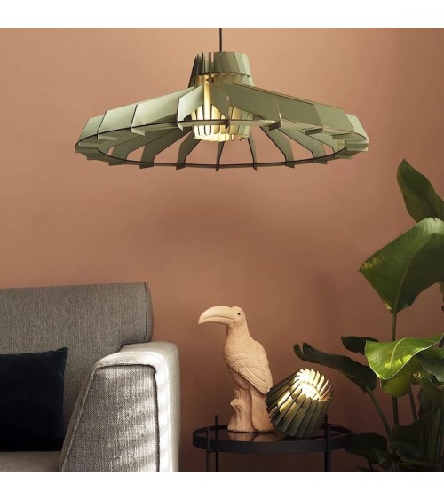 Nikolamp Tesla - Dirty Mint - Lampe à suspension Van Tjalle en Jasper lampes suspendues design lustre moderne salon salle à m...