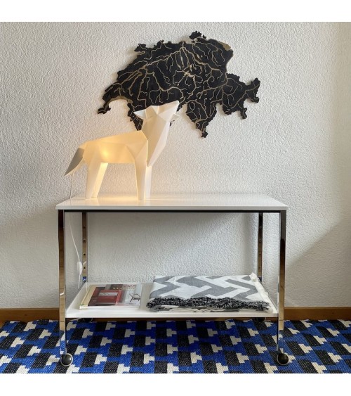 Étagère vintage à roulettes - Années 70 Vintage by Kitatori Kitatori - Concept Store d'Art et de Design design suisse original