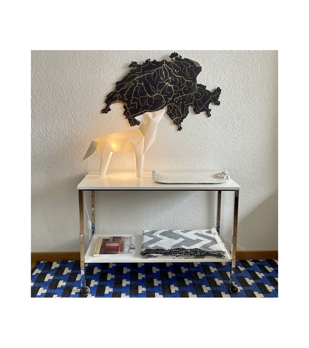 70's Vintage Shelf on wheels Vintage by Kitatori Kitatori.ch - Art and Design Concept Store design switzerland original