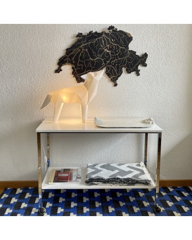 70's Vintage Shelf on wheels Vintage by Kitatori Kitatori.ch - Art and Design Concept Store design switzerland original
