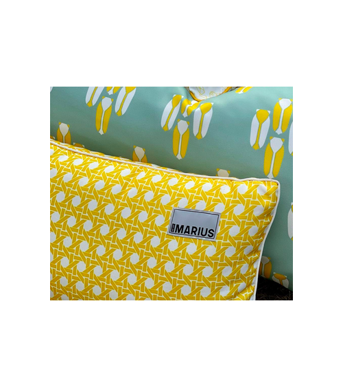 Cannage Mimosa - Cuscino da esterno 40x60 cm Où est Marius cuscini impermeabili per sedie da giardino