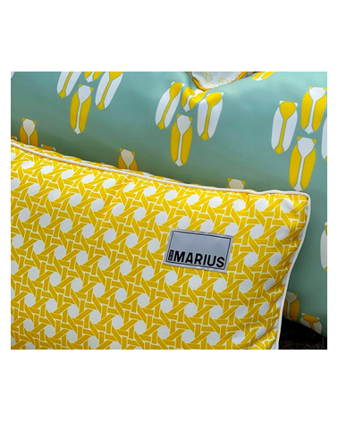 Cannage Mimosa - Outdoor cushion 40x60 cm Où est Marius decorative cushions outdoor furniture