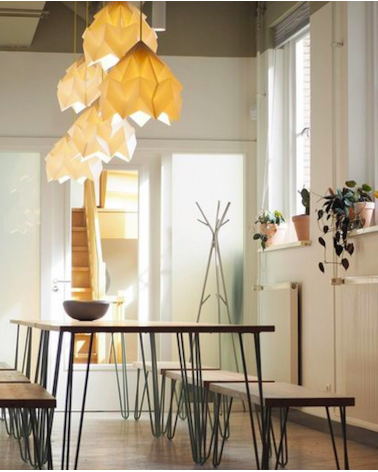 Moth XL Blanc - Suspension luminaire design Studio Snowpuppe lampes suspendues design lustre moderne salon salle à manger cui...