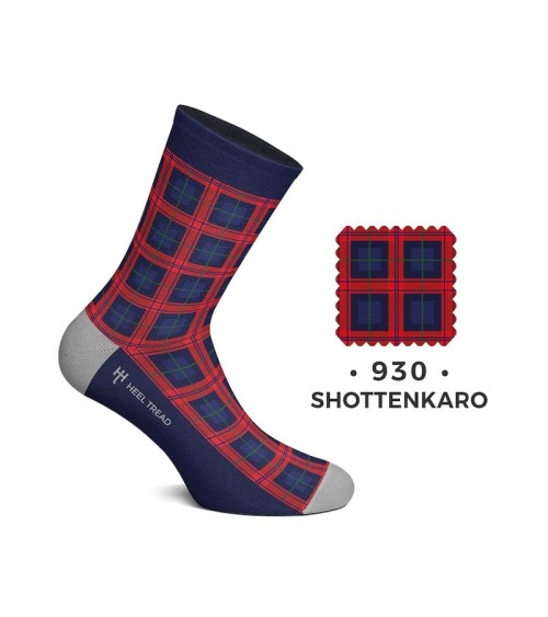Socks - 930 Shottenkaro Heel Tread Socks design switzerland original