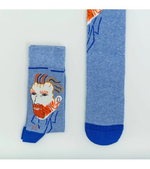 Chaussettes - Autoportrait de Vincent van Gogh Curator Socks jolies pour femme originales pour homme chausset rigolotes drole...