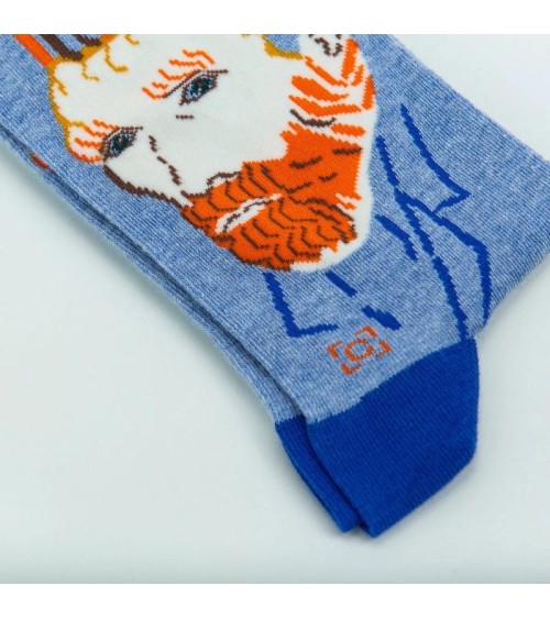 Socks - van Gogh Self Portrait Curator Socks funny crazy cute cool best pop socks for women men
