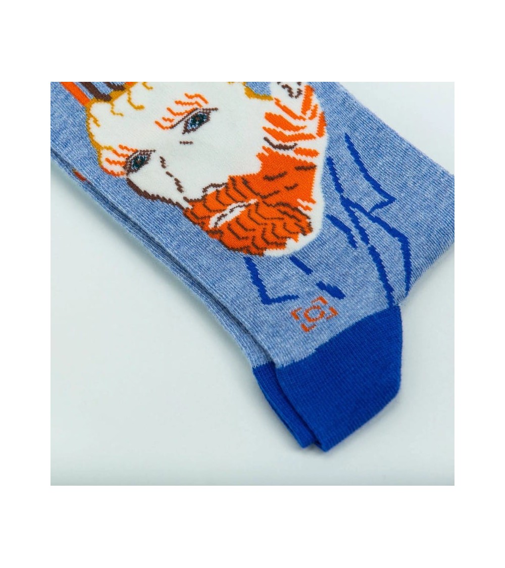 Chaussettes - Autoportrait de Vincent van Gogh Curator Socks jolies pour femme originales pour homme chausset rigolotes drole...