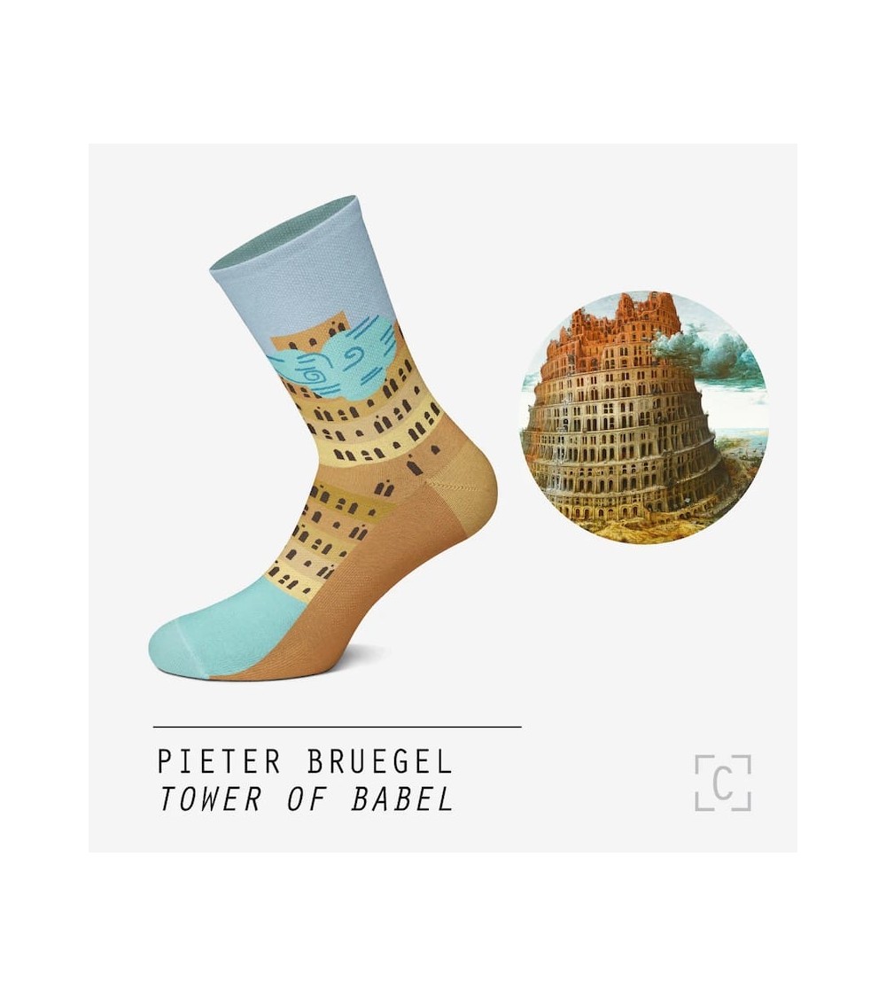 Socks - Tower of Babel - Brueghel Curator Socks funny crazy cute cool best pop socks for women men