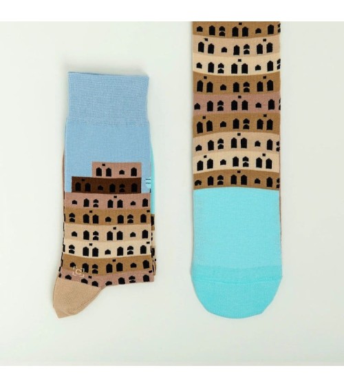 Socken - Turm von Babel von Brueghel Curator Socks socke kuschelsocken für damen lustig herren farbige coole socken