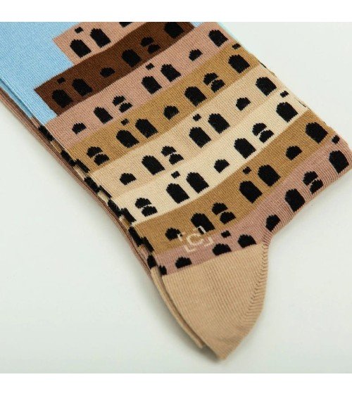 Calzini - Torre di Babele di Brueghel Curator Socks calze da uomo per donna divertenti simpatici particolari