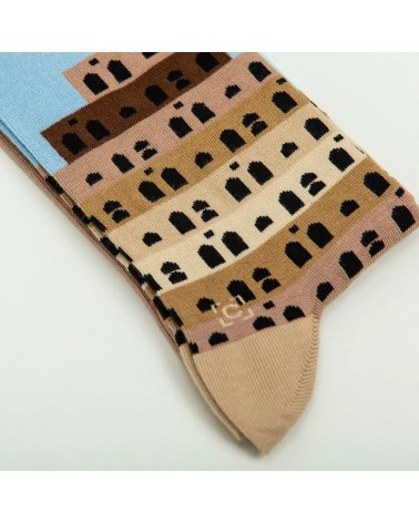 Calzini - Torre di Babele di Brueghel Curator Socks calze da uomo per donna divertenti simpatici particolari