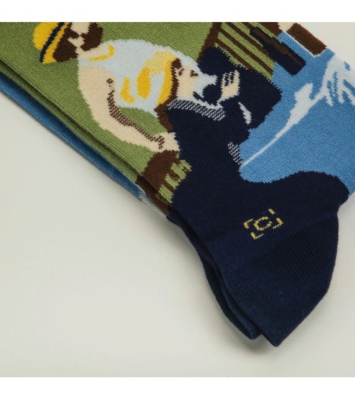 Calzini - Pranzo della festa in barca Curator Socks calze da uomo per donna divertenti simpatici particolari