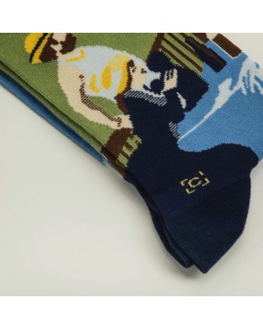 Socken - Mittagessen der Bootsparty Curator Socks Socke lustige Damen Herren farbige coole socken mit motiv kaufen