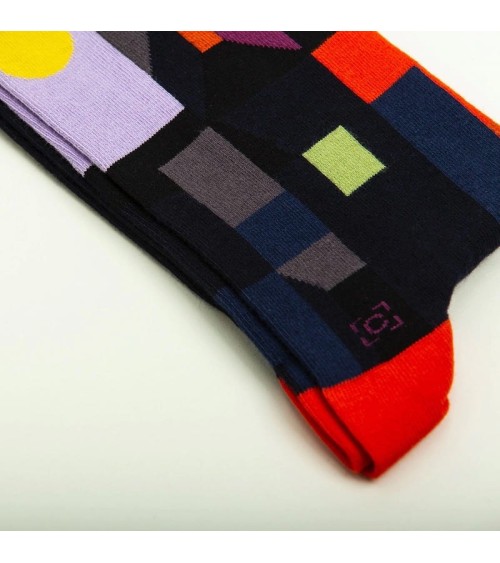 Calzini - Fuoco alla luna piena di Paul Klee Curator Socks calze da uomo per donna divertenti simpatici particolari