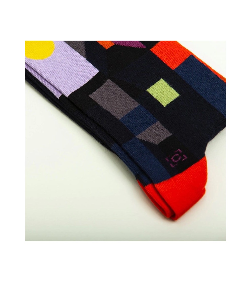 Socken - Feuer bei Vollmond von Paul Klee Curator Socks socke kuschelsocken für damen lustig herren farbige coole socken