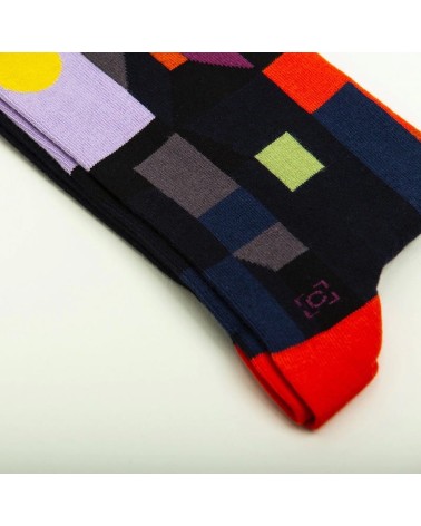 Socken - Feuer bei Vollmond von Paul Klee Curator Socks socke kuschelsocken für damen lustig herren farbige coole socken