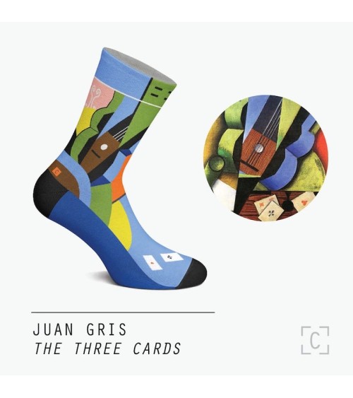 Chaussettes - Les trois cartes Curator Socks Chaussettes design suisse original