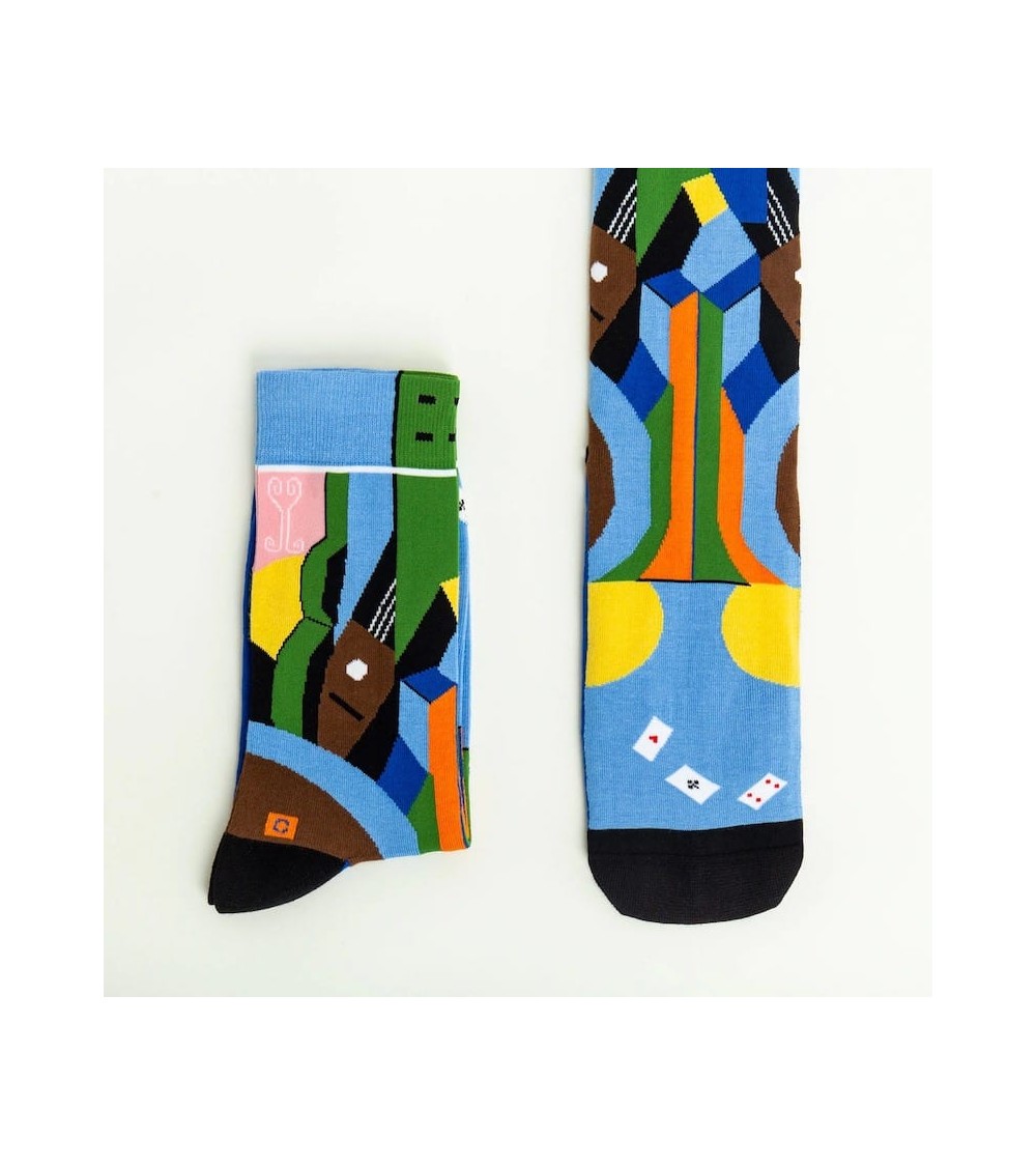 Socks - The three cards Curator Socks funny crazy cute cool best pop socks for women men