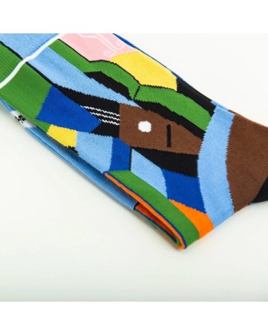 Chaussettes - Les trois cartes Curator Socks jolies chausset pour homme femme fantaisie drole originales