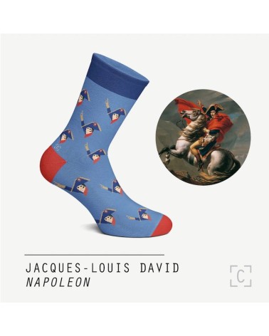 Chaussettes - Napoléon Curator Socks jolies chausset pour homme femme fantaisie drole originales