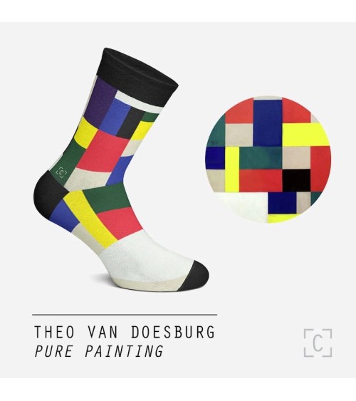 Socks - Pure painting Curator Socks funny crazy cute cool best pop socks for women men
