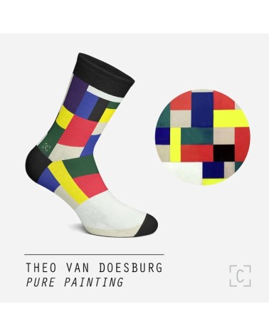 Socks - Pure painting Curator Socks funny crazy cute cool best pop socks for women men