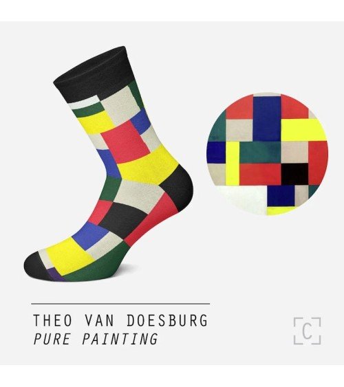 Chaussettes - Peinture pure Curator Socks jolies pour femme originales pour homme chausset rigolotes drole Suisse