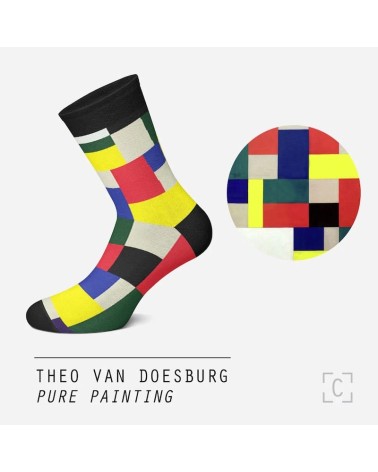 Socks - Pure painting Curator Socks funny crazy cute cool best pop socks for women men