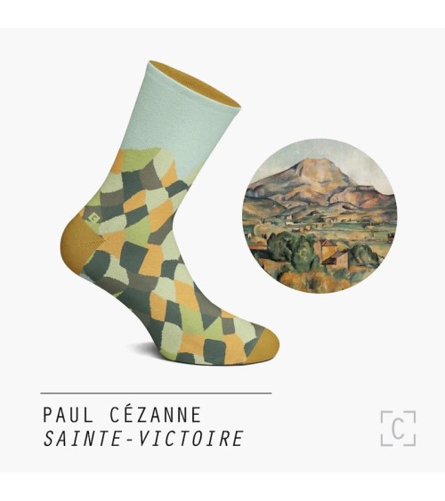 Chaussettes - Sainte-Victoire Curator Socks jolies chausset pour homme femme fantaisie drole originales