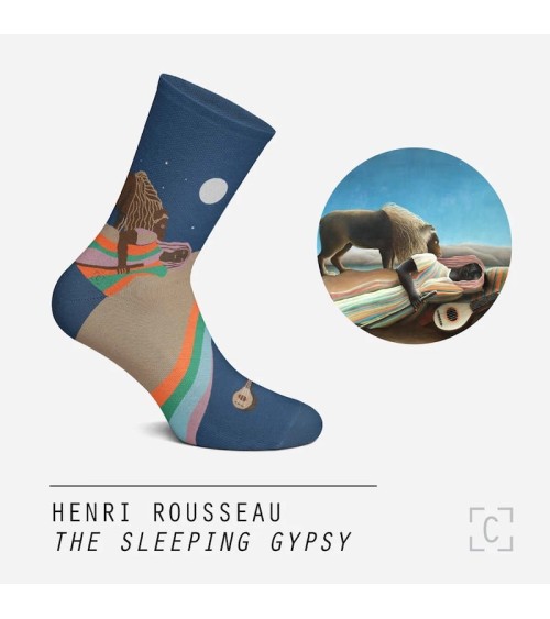 Socken - Die schlafende Zigeunerin Curator Socks Socken design Schweiz Original