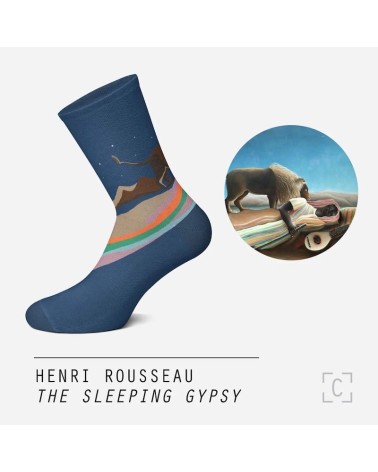 Socken - Die schlafende Zigeunerin Curator Socks Socke lustige Damen Herren farbige coole socken mit motiv kaufen