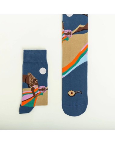 Chaussettes - La bohémienne endormie Curator Socks jolies chausset pour homme femme fantaisie drole originales