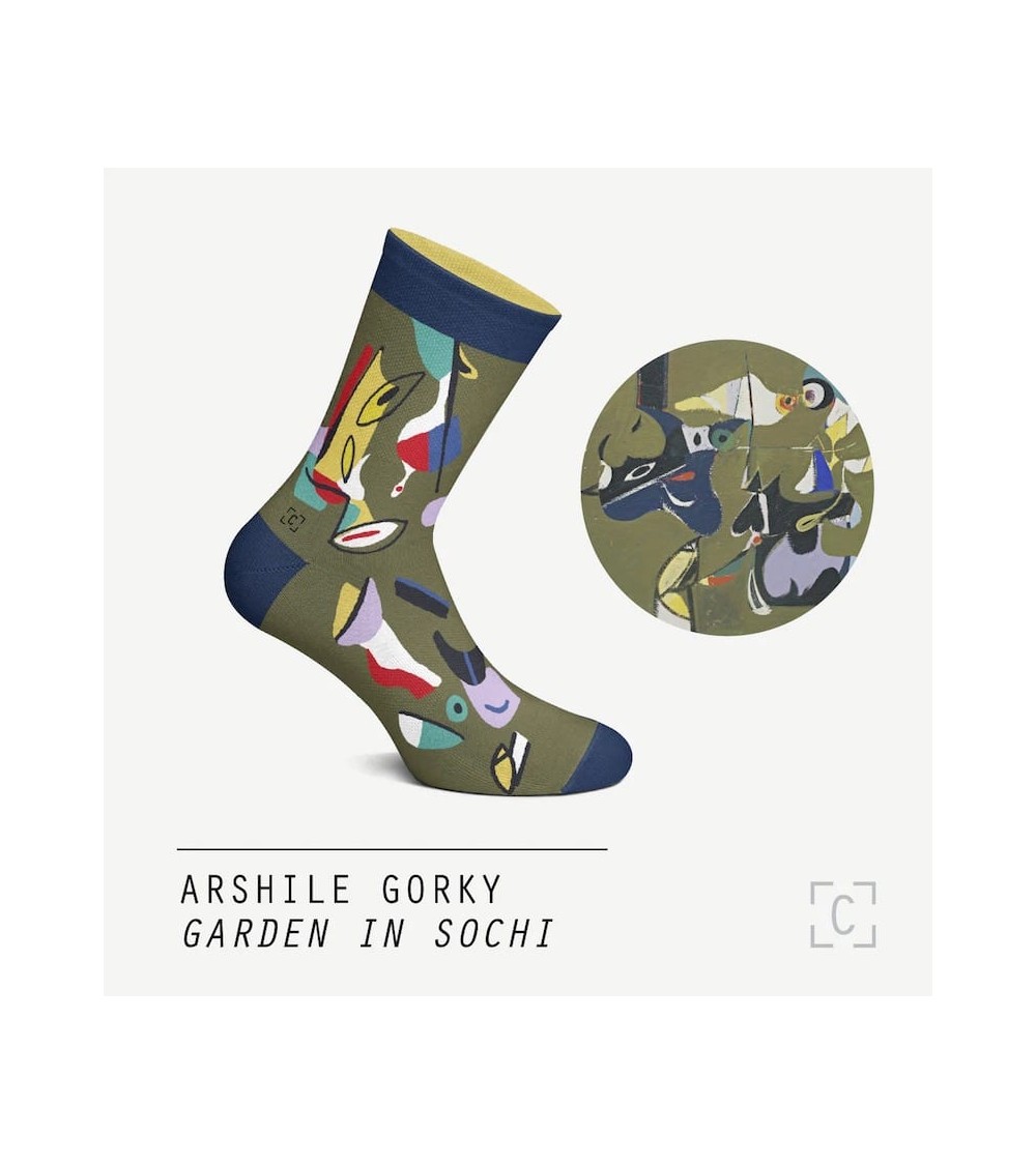Garden in Sochi - Original Art Socks Curator Socks funny crazy cute cool best pop socks for women men