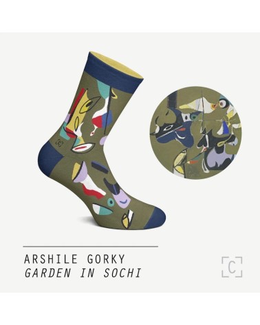 Garden in Sochi - Original Art Socks Curator Socks funny crazy cute cool best pop socks for women men