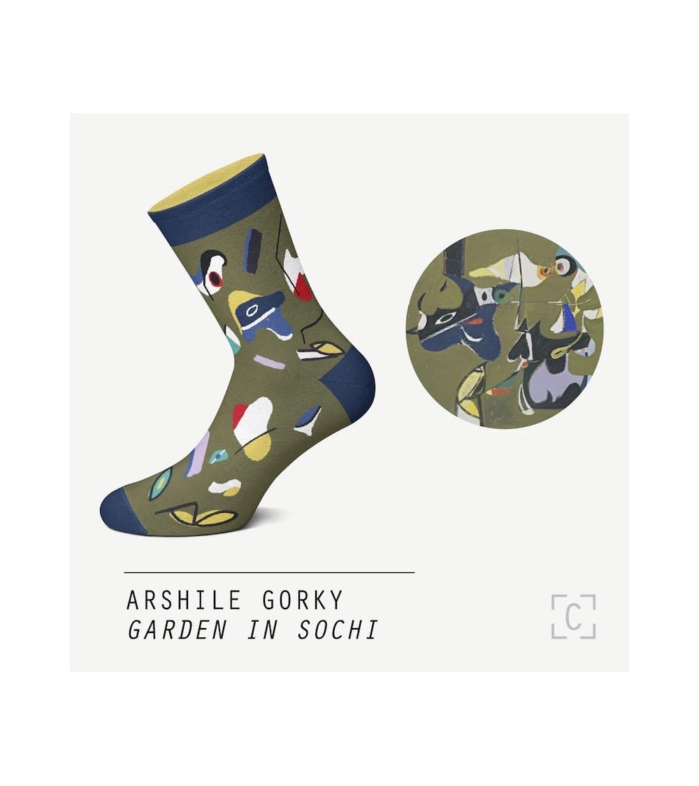 Garden in Sochi - Original Art Socks Curator Socks funny crazy cute cool best pop socks for women men