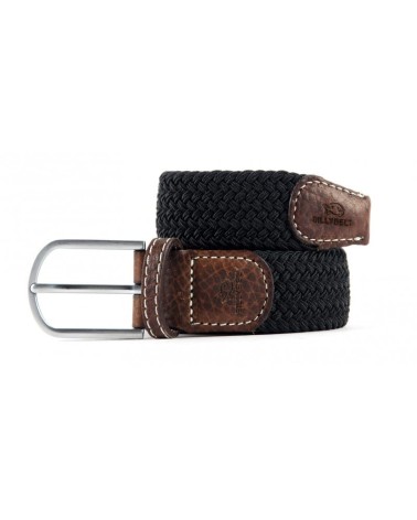 Cintura elastica intrecciata - Nero di liquirizia Billybelt Cinture design svizzera originale